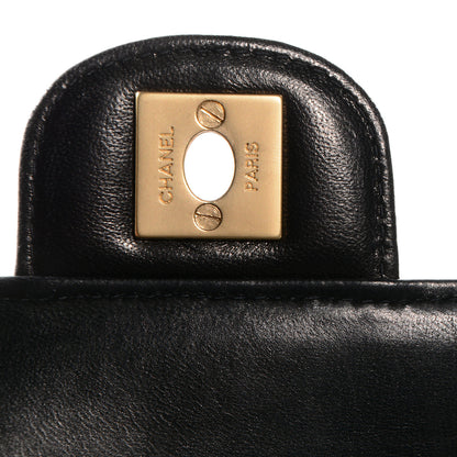 Chanel Lambskin East West Chocolate Bar Flap Black 5 of 9