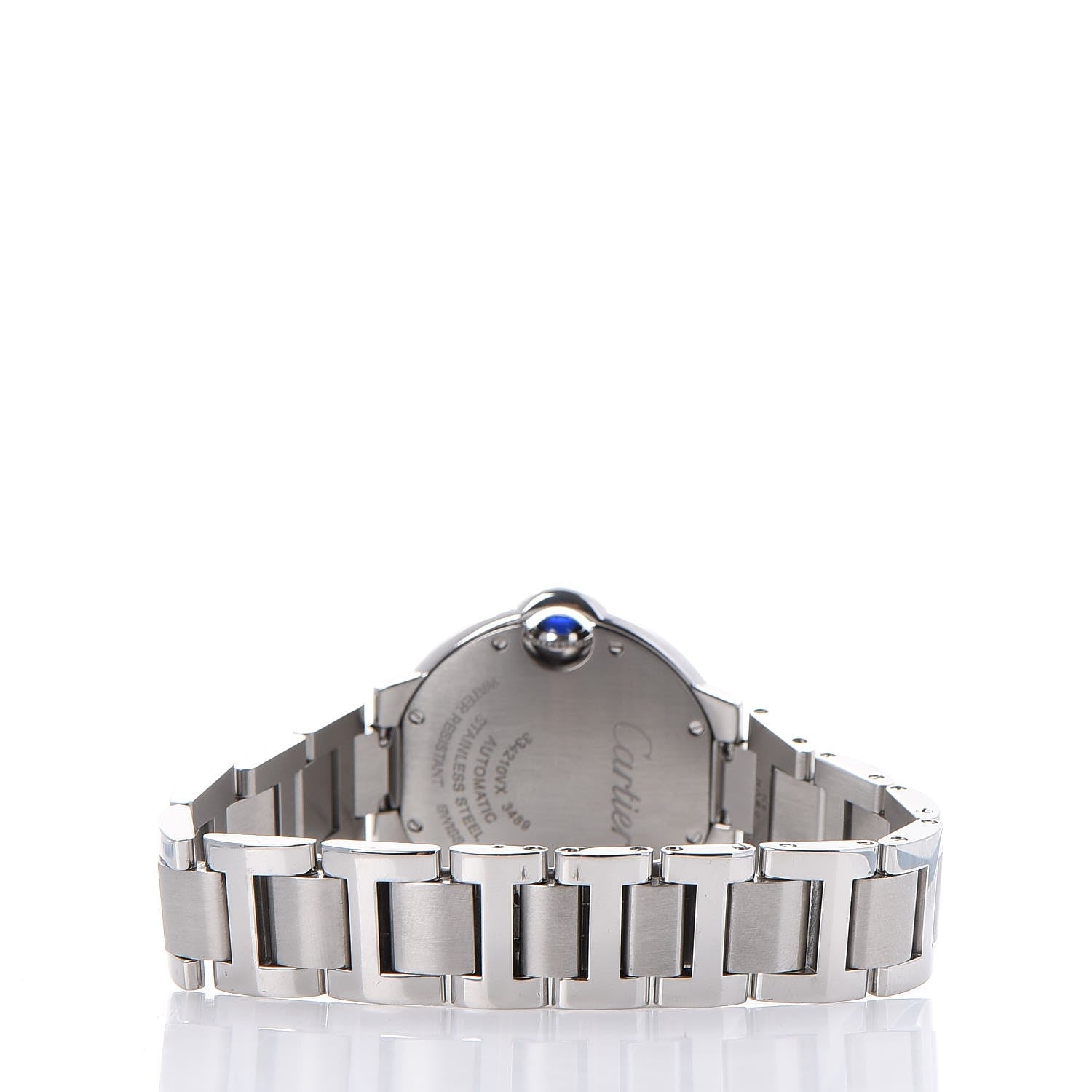 Cartier Stainless Steel Diamond 33mm Ballon Bleu De Automatic Watch 4 of 10