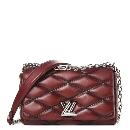 Louis Vuitton Lambskin Malletage GO-14 PM Bordeaux 1 of 8