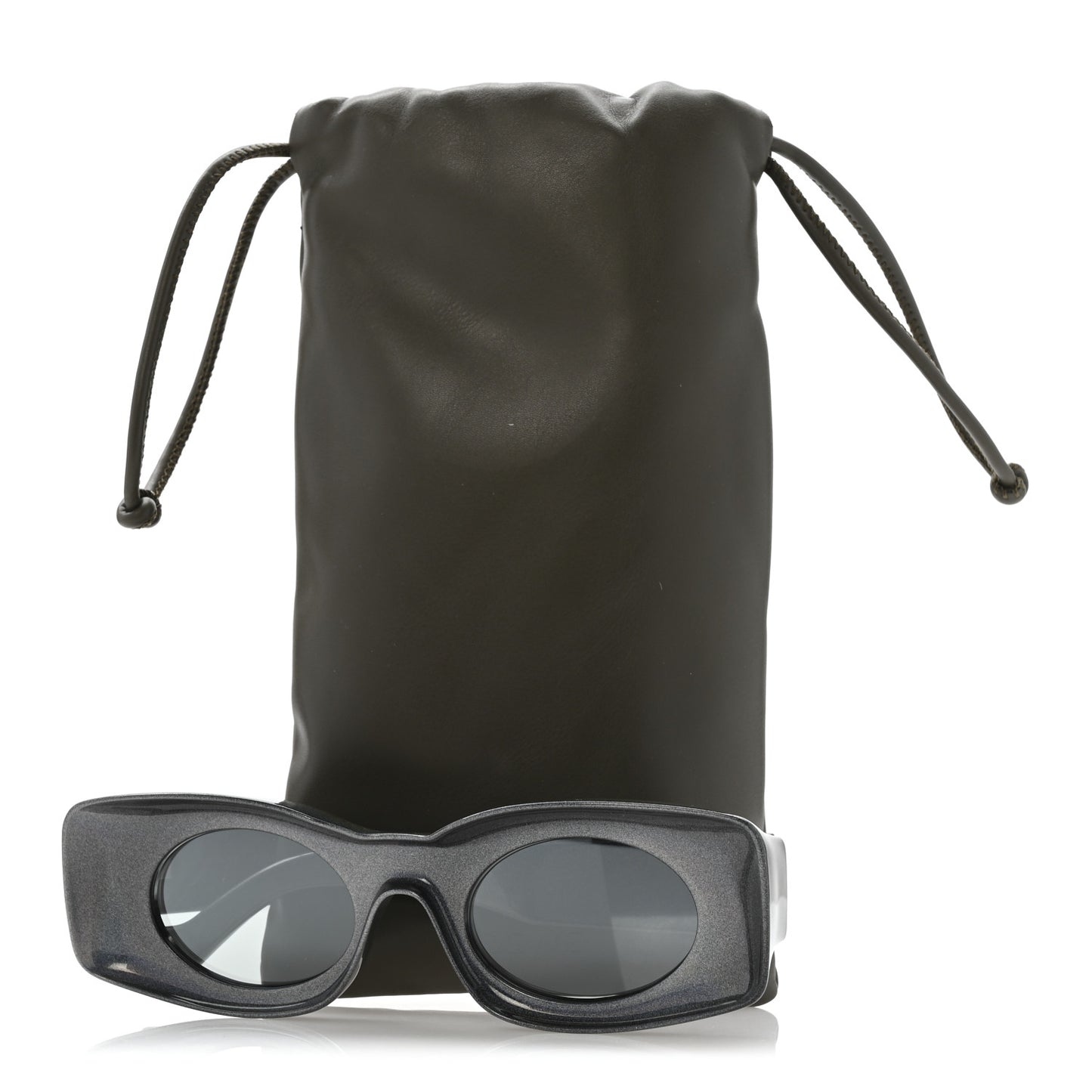 Acetate Paula's Ibiza Original Sunglasses LW40033I Black Sparkle Blue Mirror