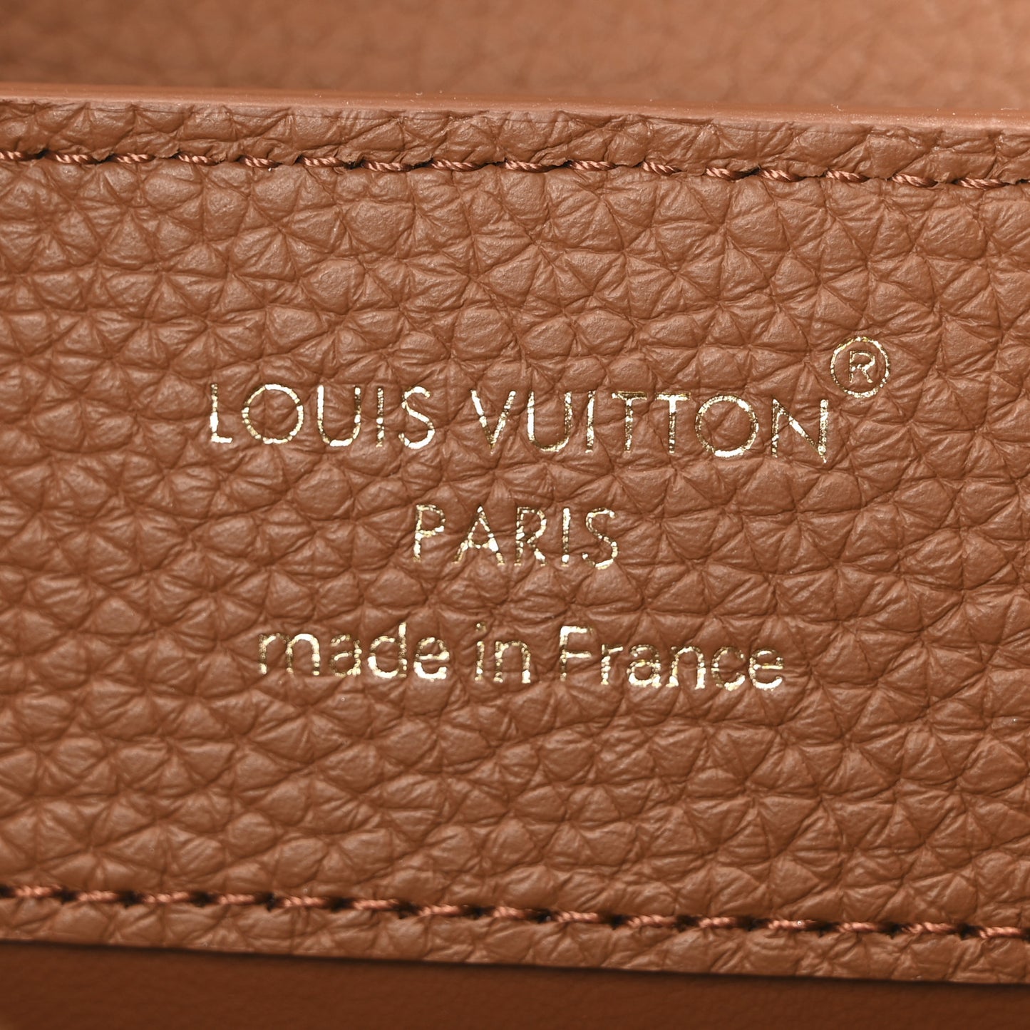 Taurillon Capucines BB Tan