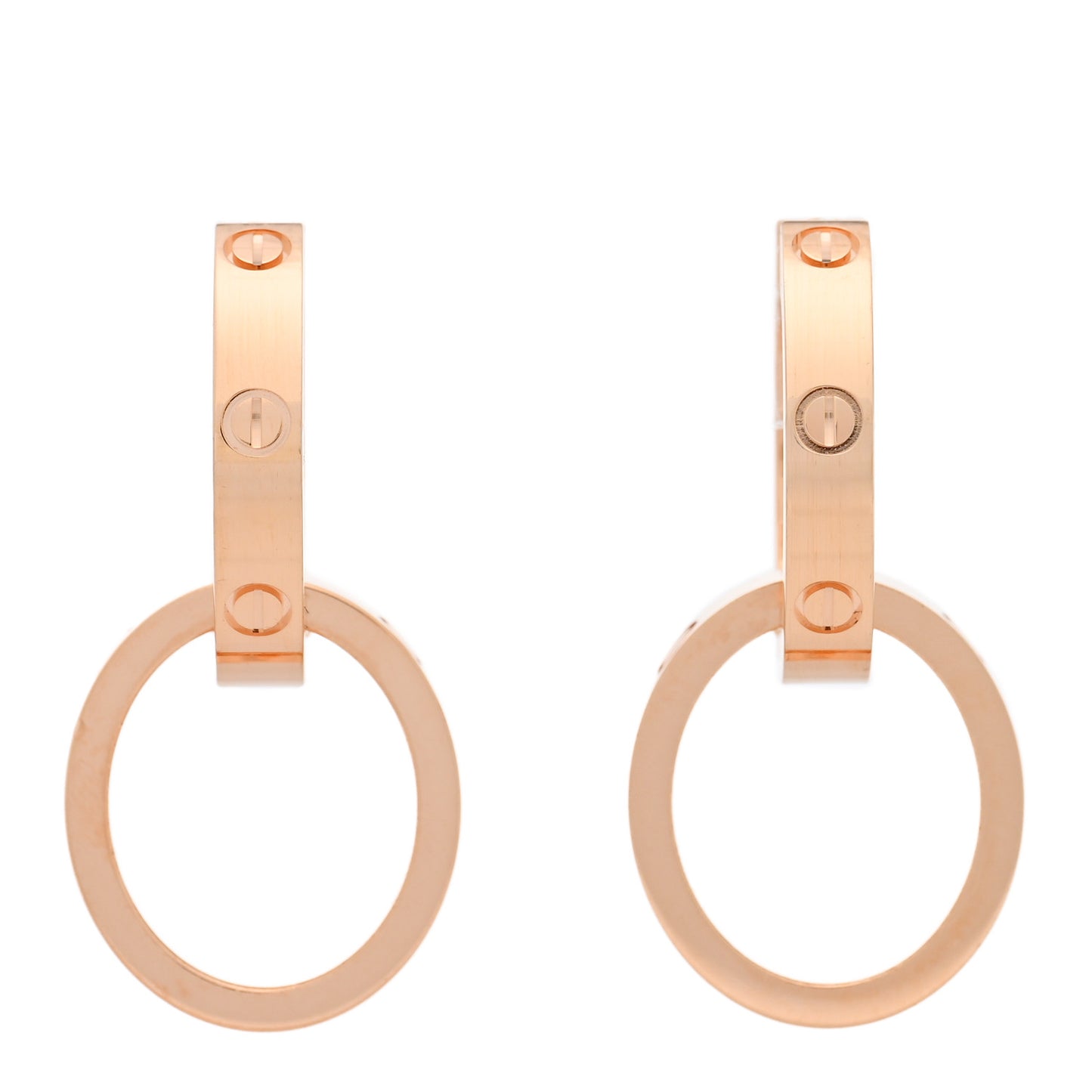 18K Pink Gold LOVE Multiwear Earrings