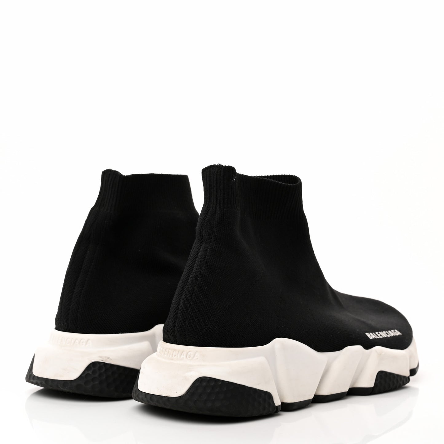 Technical 3D Recycled Knit Womens Speed Sneakers 40 Black White