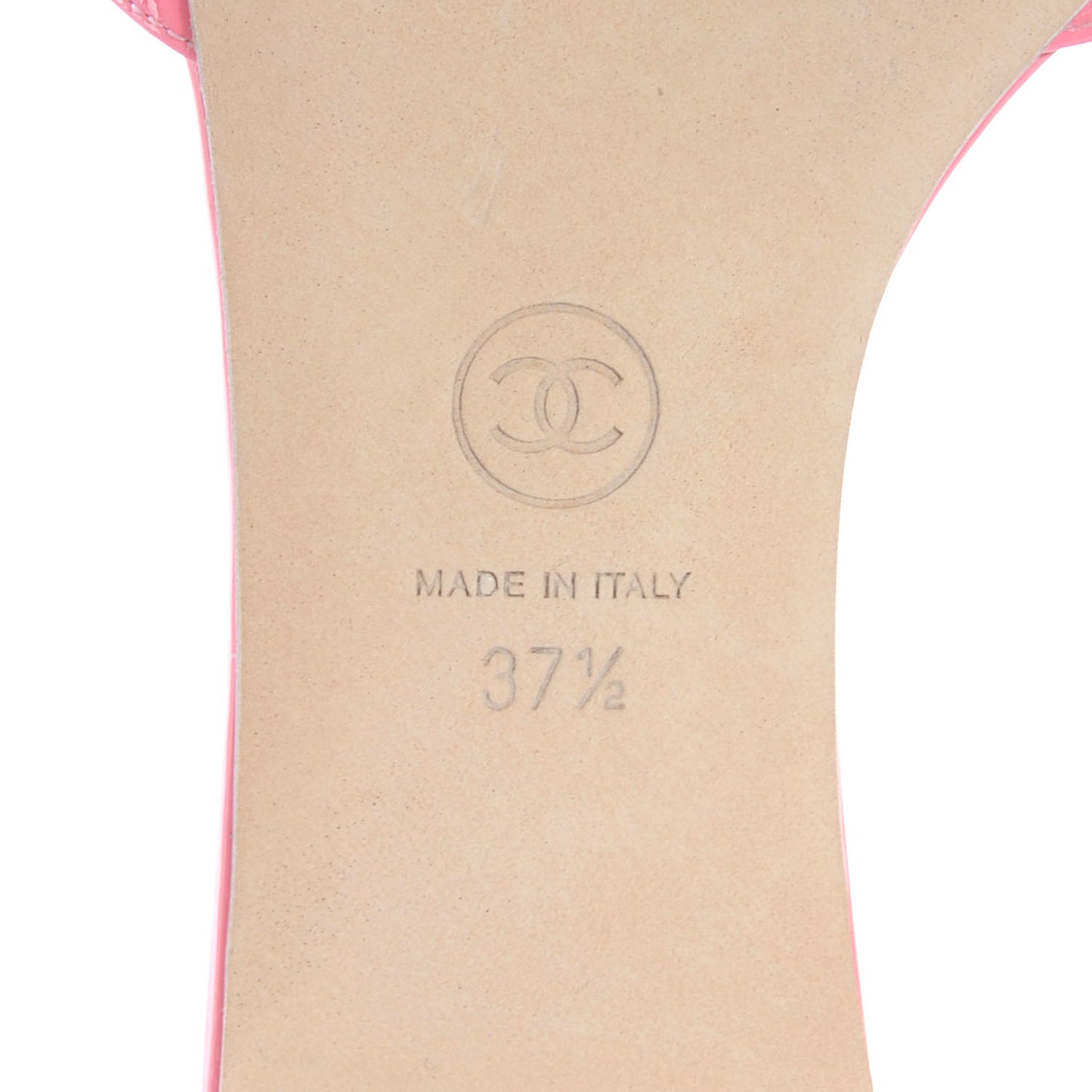 Patent Leather CC Mules Rose Pink 37.5