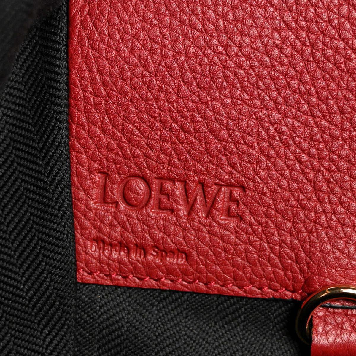 Loewe Grained Calfskin Small Hammock Shoulder Bag Raspberry 6 of 10