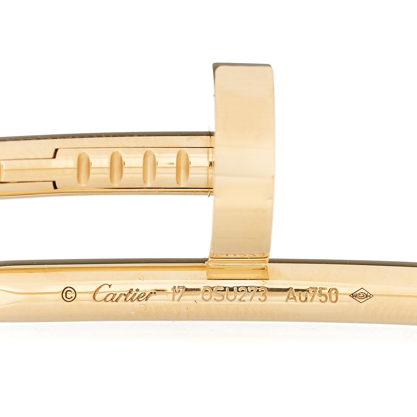 18K Yellow Gold Juste Un Clou Bracelet 17