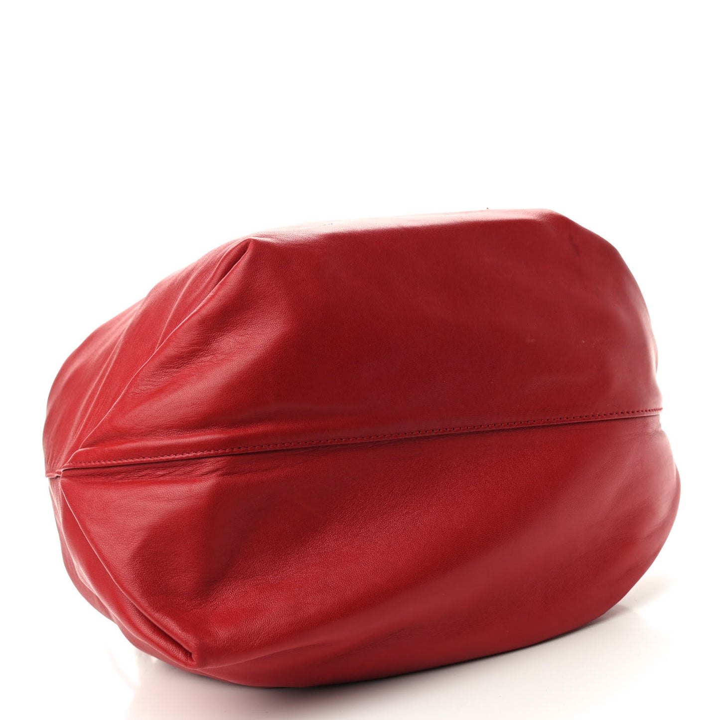 Lambskin Teddy Drawstring Bag Eros Red