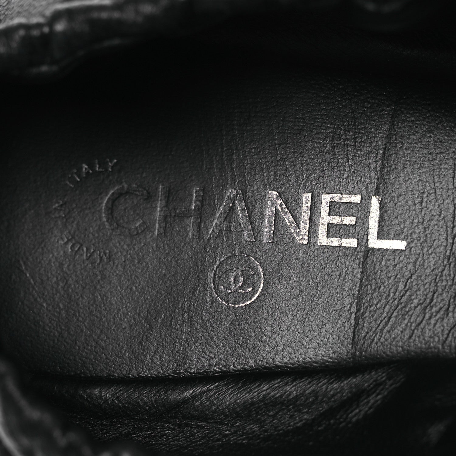 Chanel Lambskin Quilted Elastic CC Loafers 37.5 Black 8 of 13