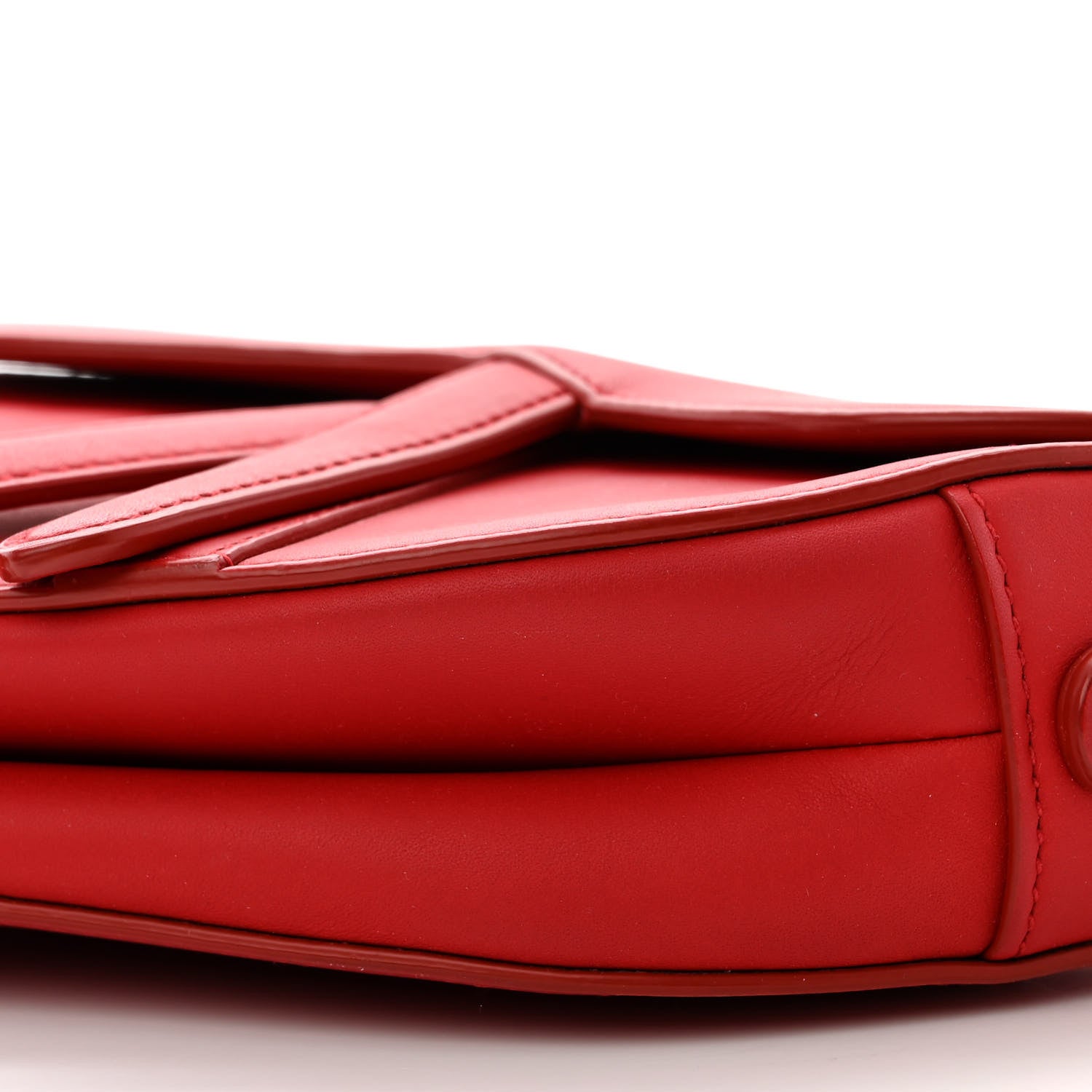 Christian Dior Ultra Matte Calfskin Mini Saddle Bag Red 10 of 10