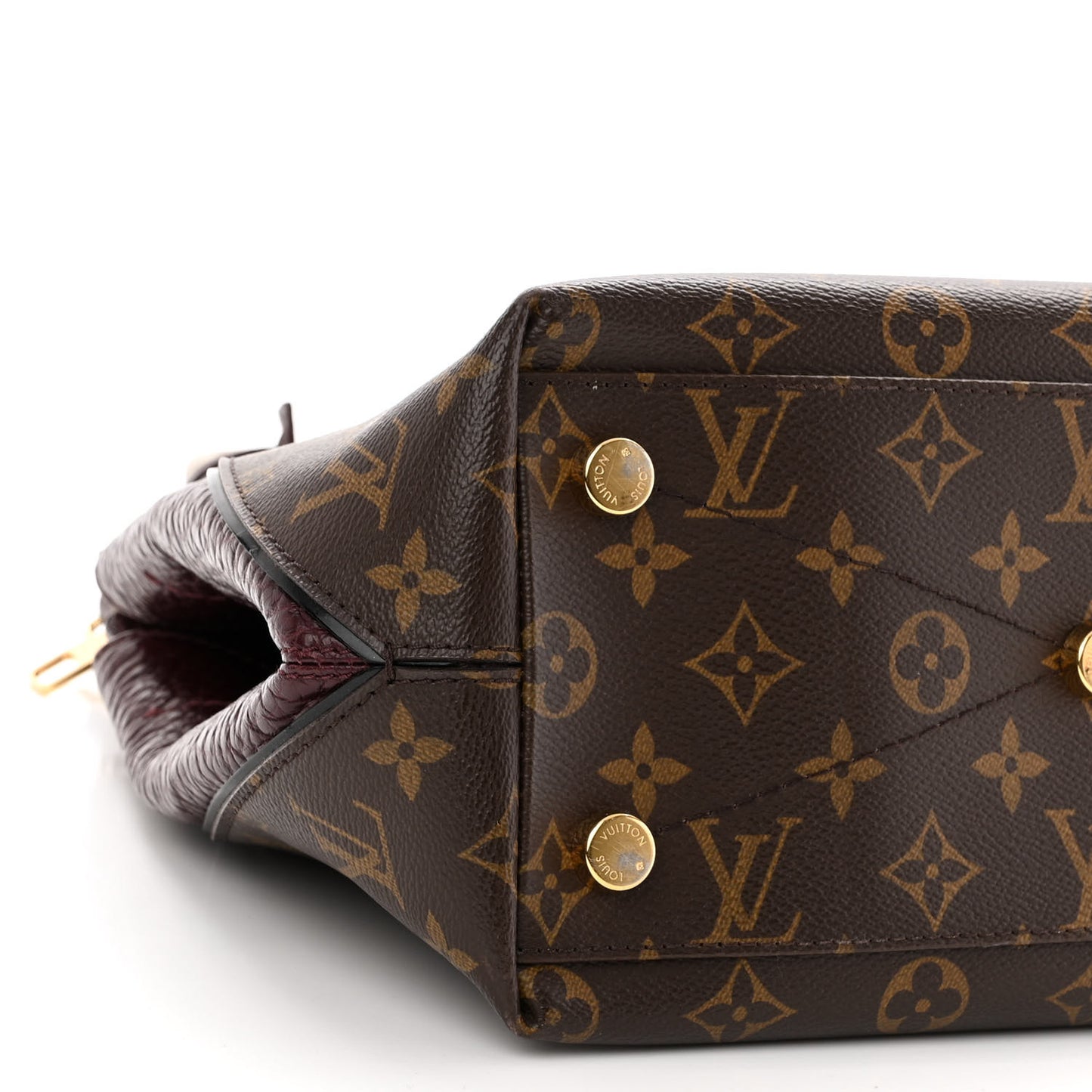 Monogram Ostrich Lizard Majestueux PM Bordeaux