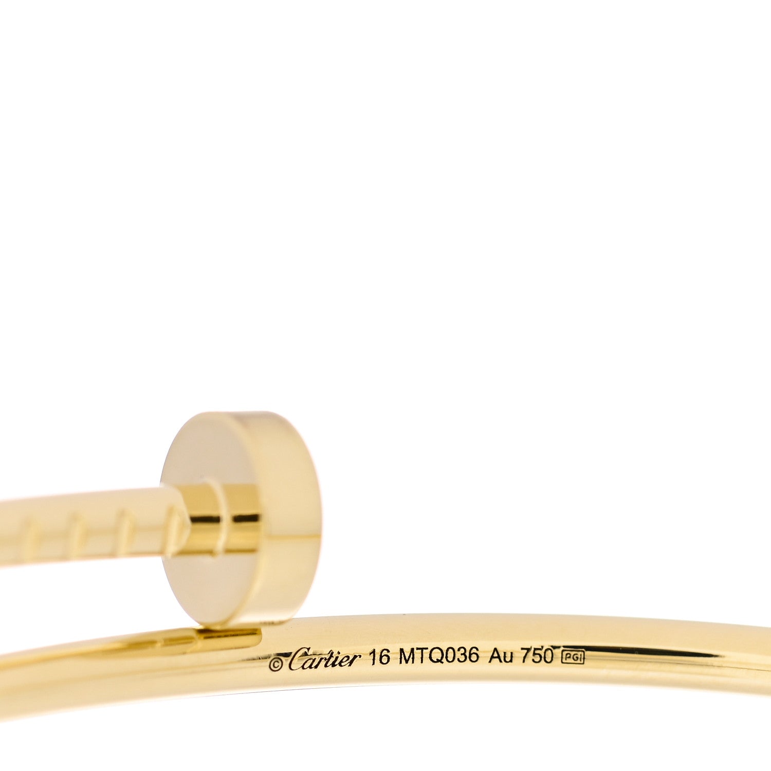 Cartier 18K Yellow Gold Small Juste Un Clou Bracelet 16 3 of 4