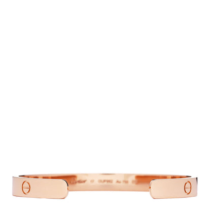 Cartier 18K Pink Gold LOVE Cuff Bracelet 17 2 of 5