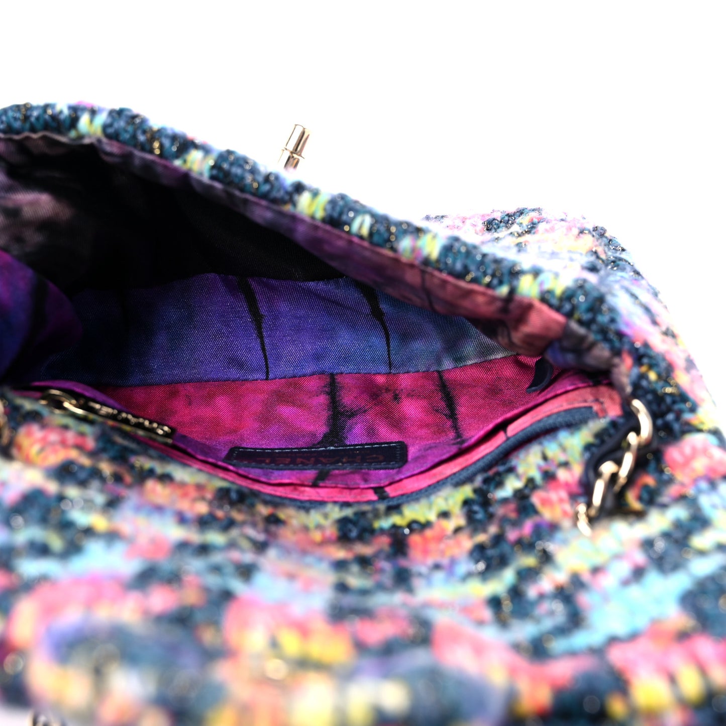 Knit Mini Rectangular Flap Multicolor