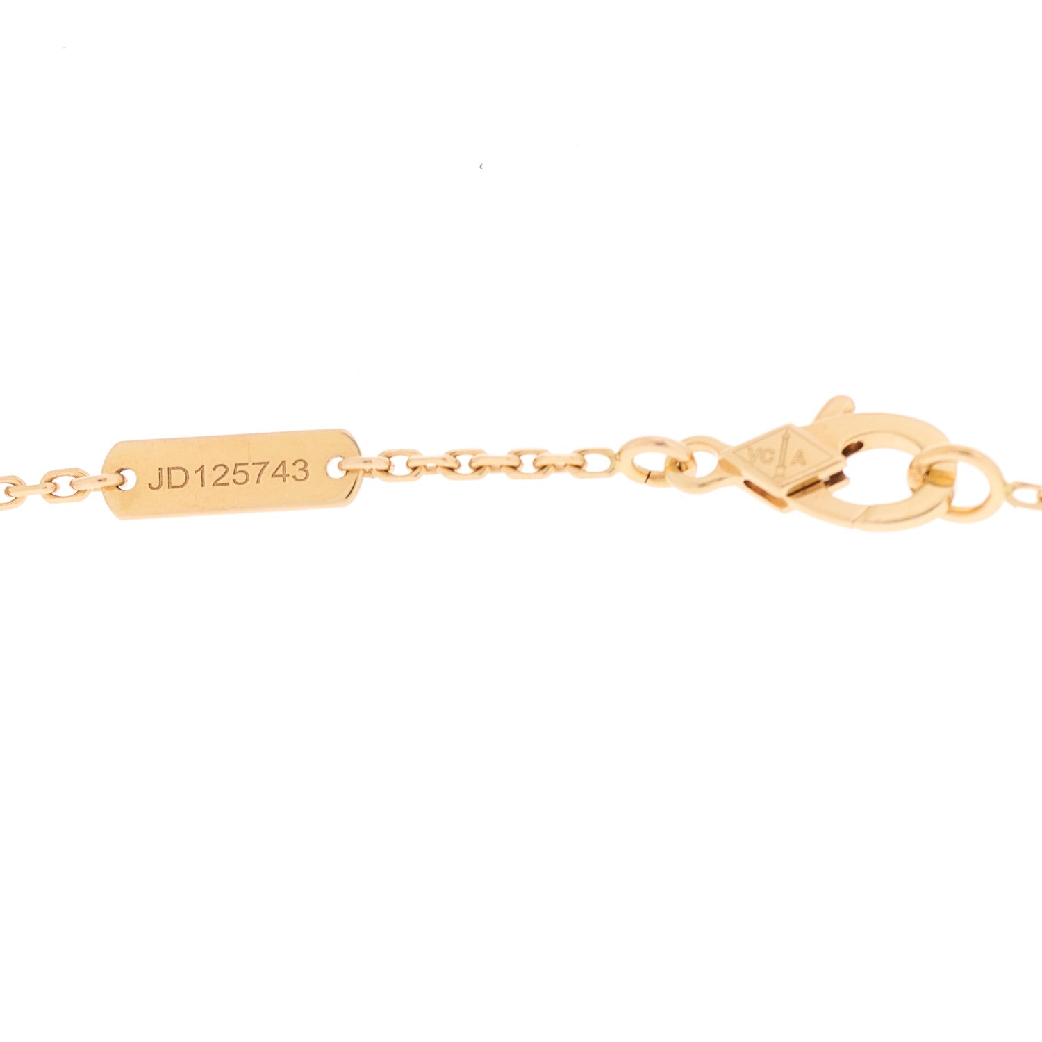 Van Cleef & Arpels 18K Rose Gold Gray Mother of Pearl Vintage Alhambra Pendant Necklace 5 of 6