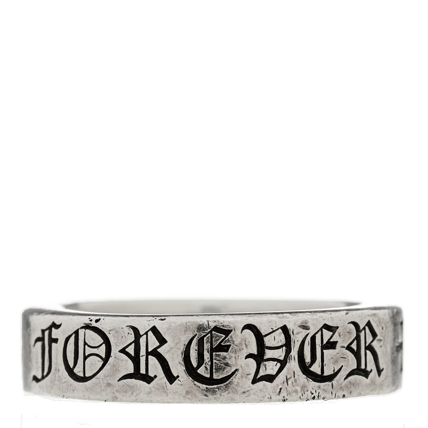 Chrome Hearts Sterling Silver Cross CH Forever Spacer Ring 61 9.5 1 of 5