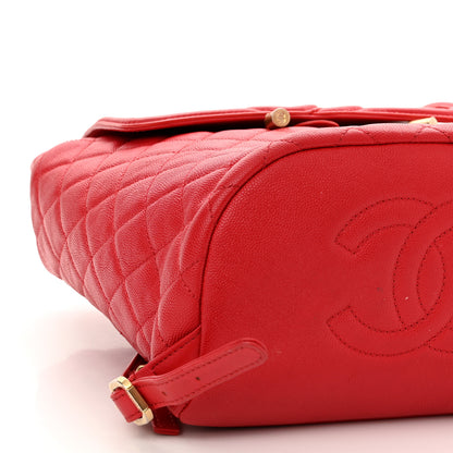 Chanel Caviar Quilted Filigree Backpack Red 8 of 19
