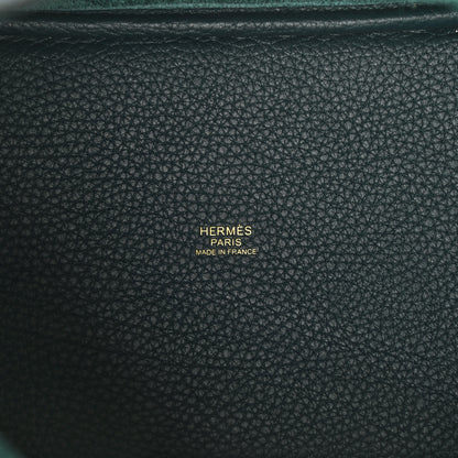Hermes Taurillon Clemence Picotin Lock 18 PM Vert Cypress 6 of 7