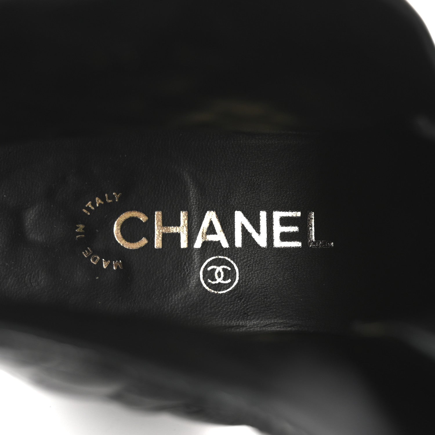 Chanel Shiny Lambskin Quilted Lace Up Combat Boots 37 Black 8 of 15