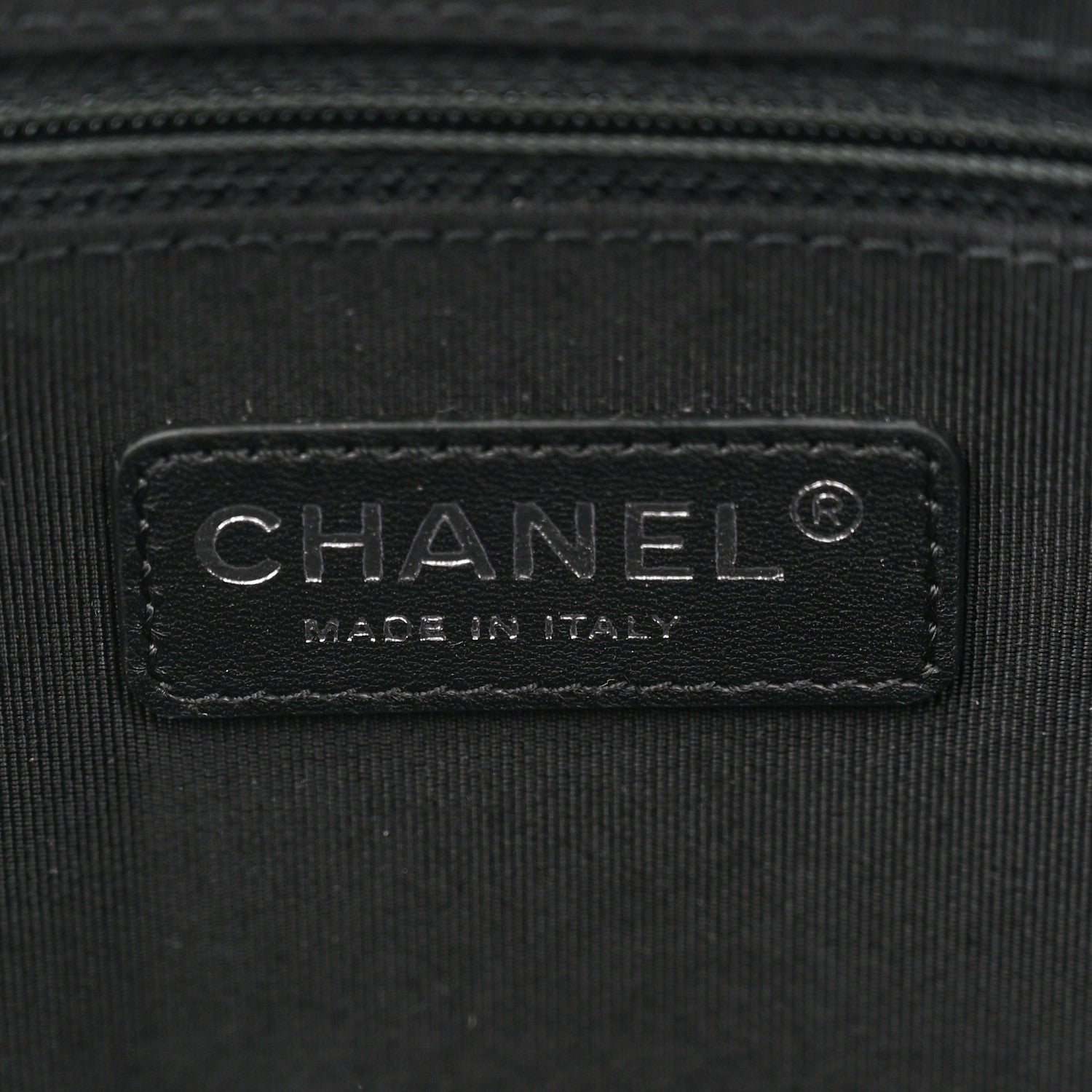 Chanel Calfskin Quilted Boy Shopping Tote Black 6 of 11