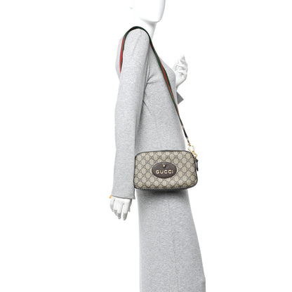 Gucci GG Supreme Monogram Web Neo Vintage Shoulder Bag Beige New Acero Crop 2 of 10