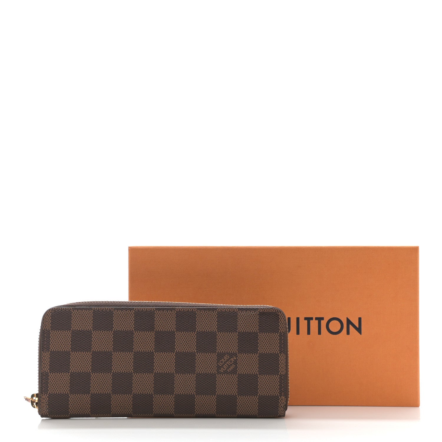 Louis Vuitton Damier Ebene Clemence Wallet Rose Ballerine 11 of 11