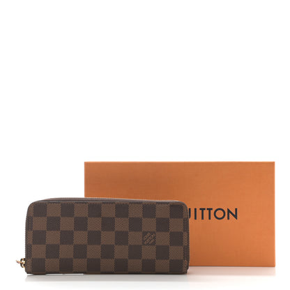 Louis Vuitton Damier Ebene Clemence Wallet Rose Ballerine 11 of 11