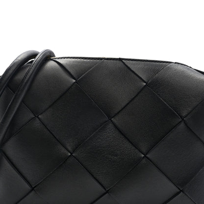 Bottega Veneta Lambskin Maxi Intrecciato Small Cassette Camera Bag Black 7 of 9