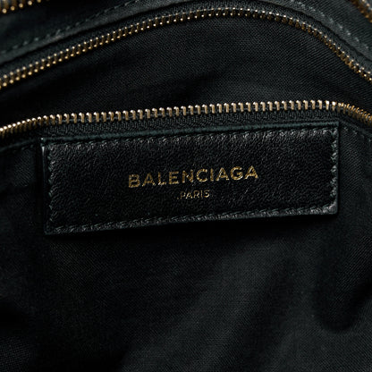 Balenciaga Calfskin Crocodile Embossed Giant 12 Gold Hardware City Black 7 of 12