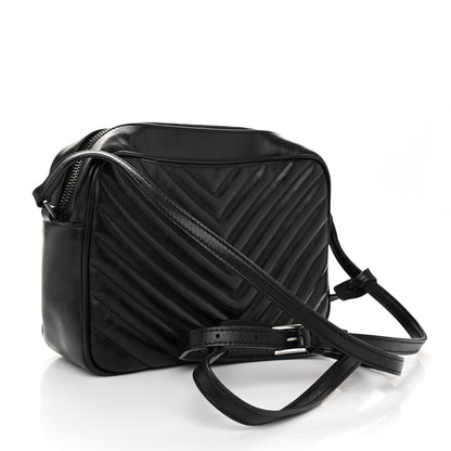 Saint Laurent Calfskin Matelasse Monogram Lou Camera Bag Black 3 of 11