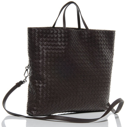 Bottega Veneta Nappa Intrecciato Messenger Tote Coffee Brown 3 of 7