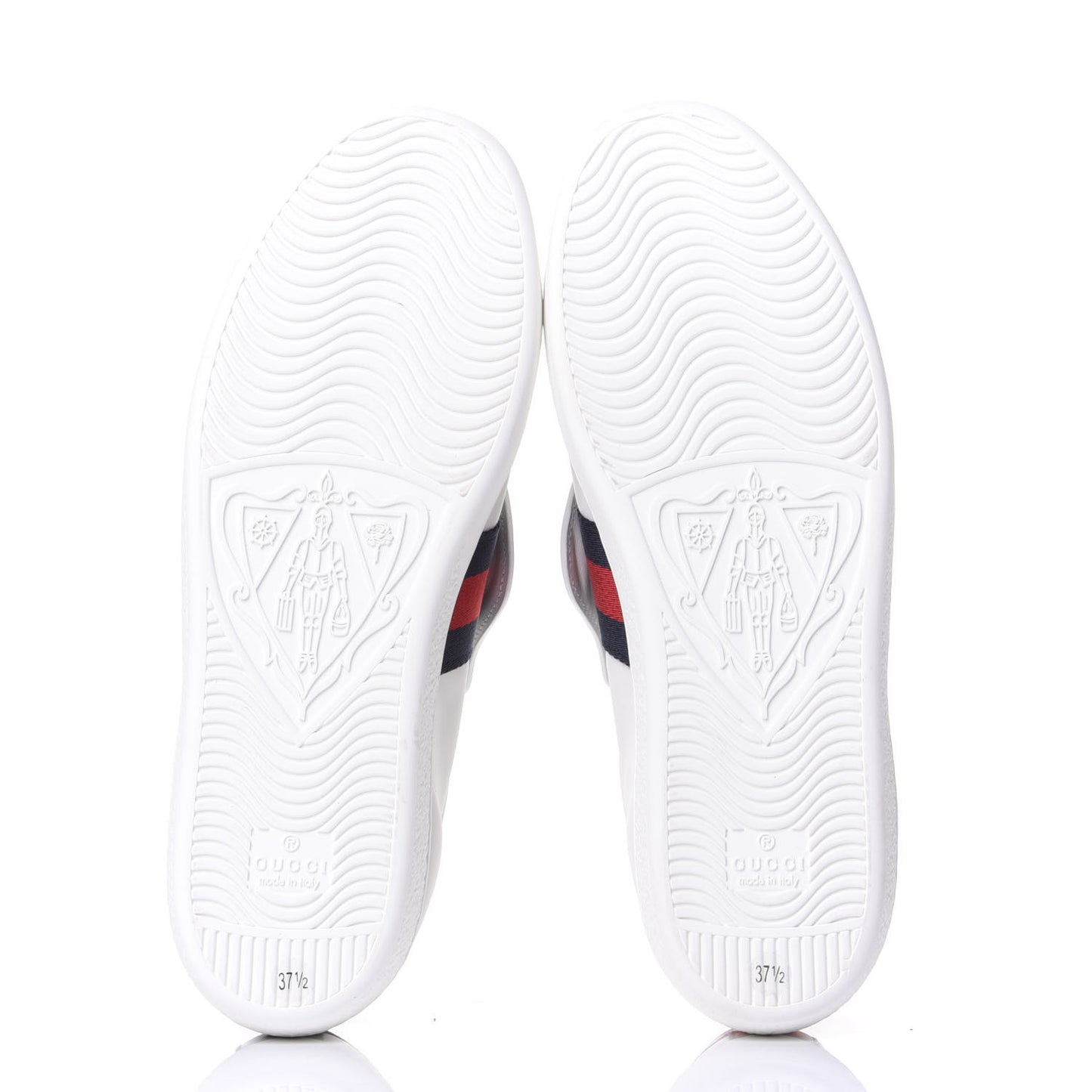Calfskin Sequins Web Cat Womens Ace Sneakers 37.5 White