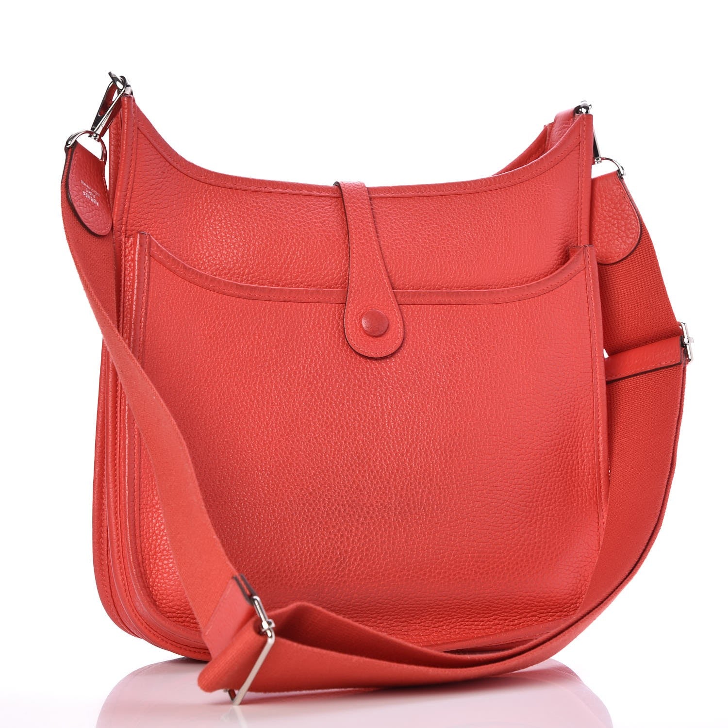 Hermes Taurillon Clemence Evelyne III PM Rouge Pivoine 3 of 16