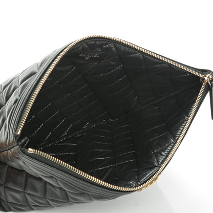 Chanel Lambskin Quilted Medium Boy Cosmetic Case Black 5 of 7