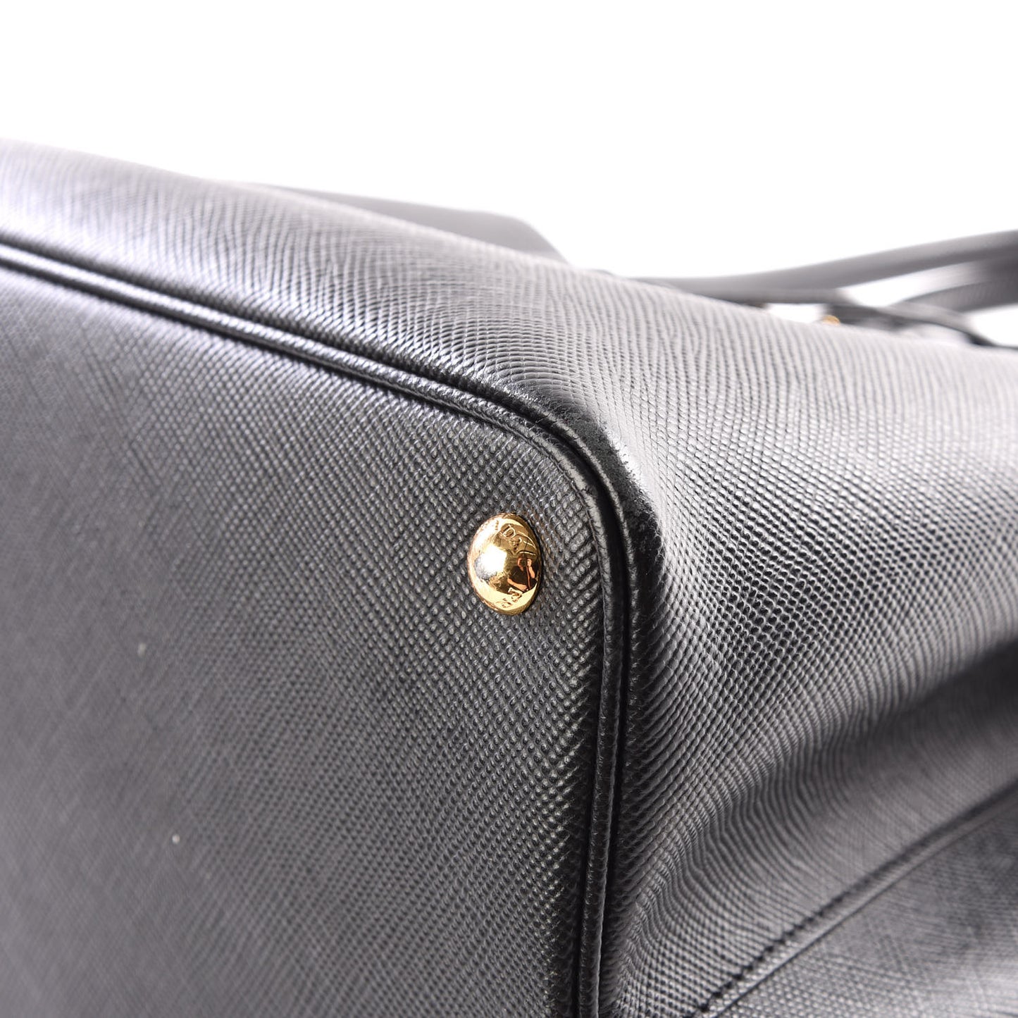 Saffiano Cuir Medium Double Bag Black Mughetto
