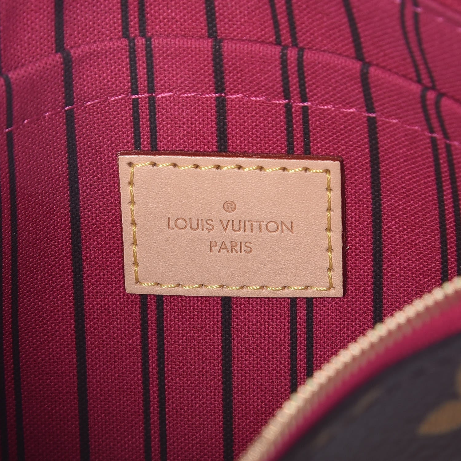 Louis Vuitton Monogram Neverfull MM GM Pochette Pivoine 5 of 6