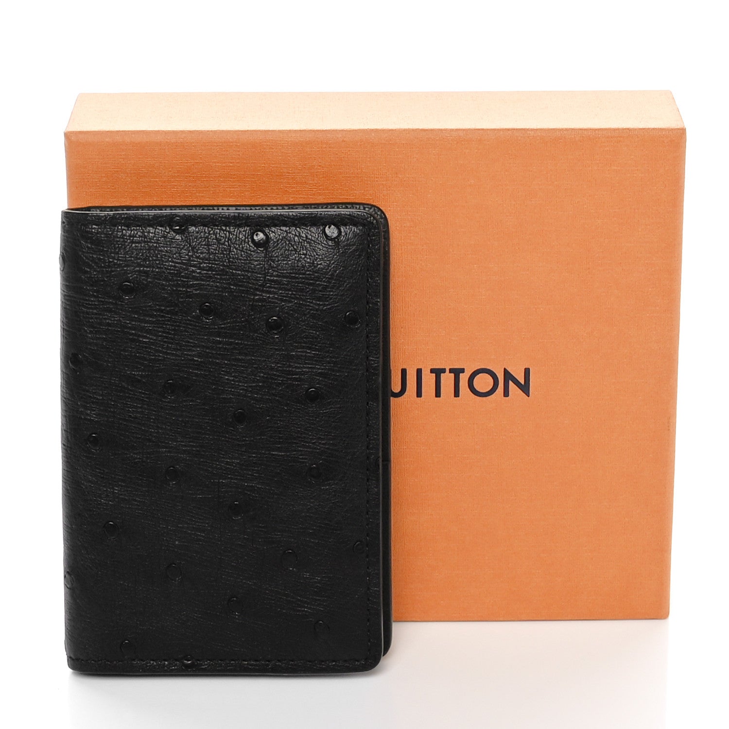 Louis Vuitton Ostrich Pocket Organizer Black 6 of 6