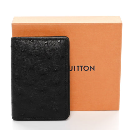 Louis Vuitton Ostrich Pocket Organizer Black 6 of 6