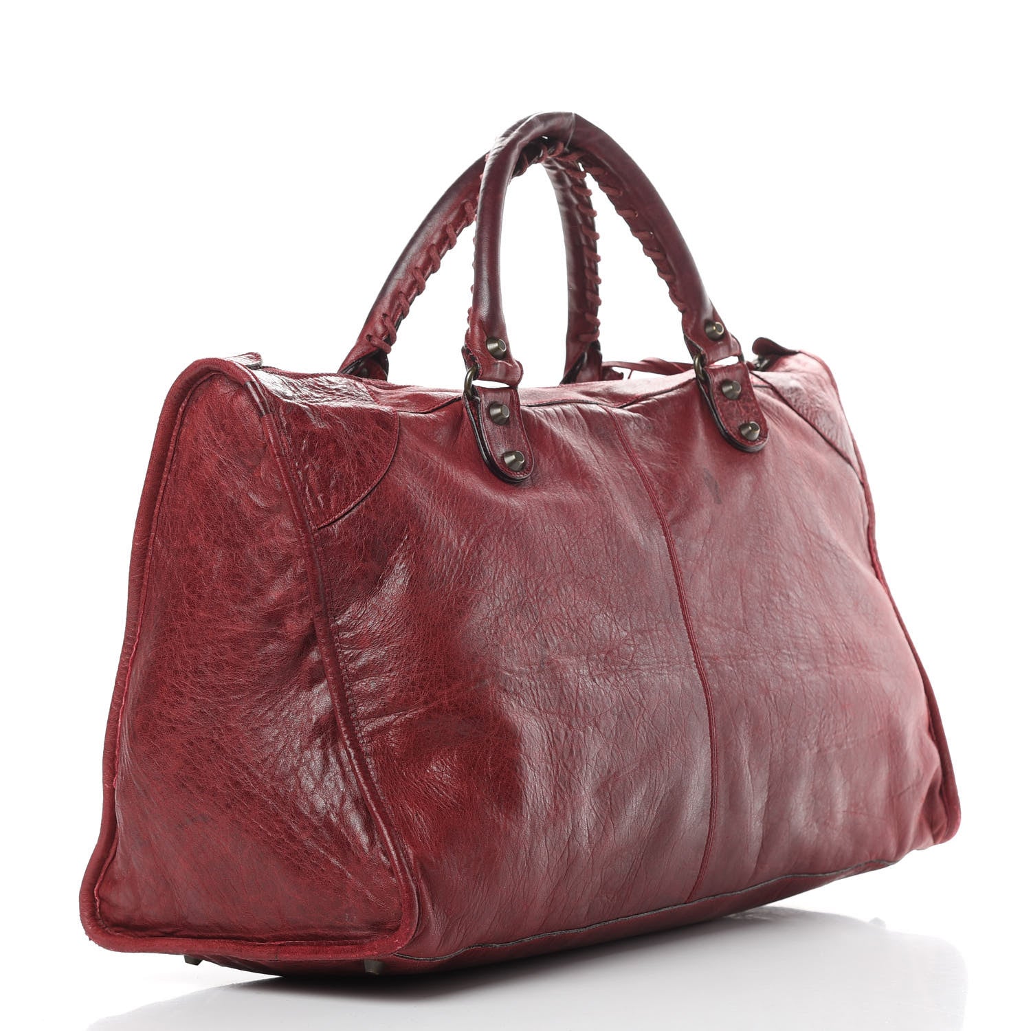 Balenciaga Agneau Classic Hardware Work Grenat 3 of 22