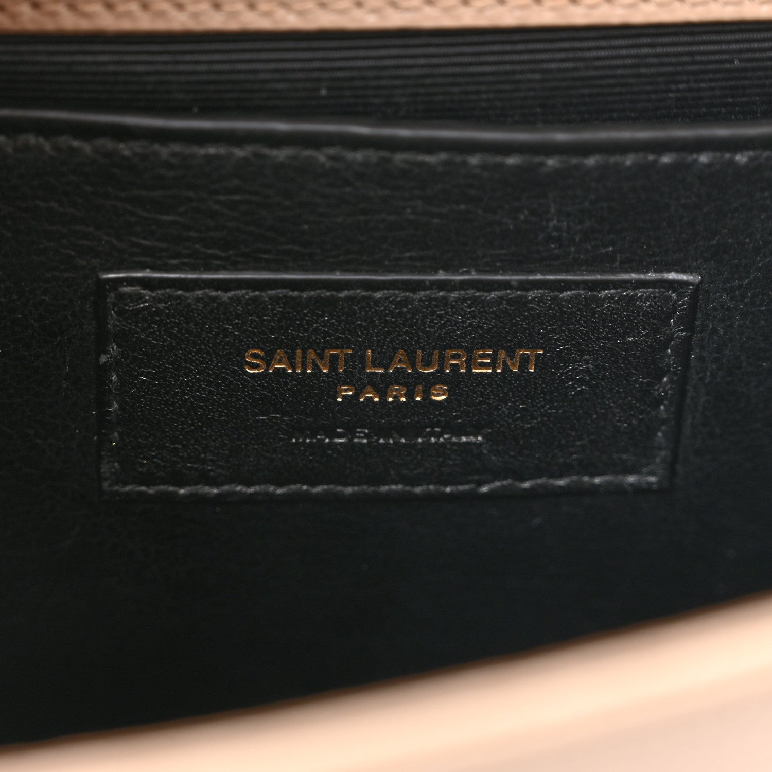 Saint Laurent Grain De Poudre Small Monogram Kate Satchel Dark Beige 6 of 14