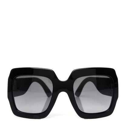 Gucci Square Frame Glitter GG0102S Sunglasses Black 2 of 7