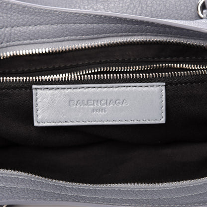 Balenciaga Chevre Silver Metallic Edge Hardware City Bleu Acier 7 of 11