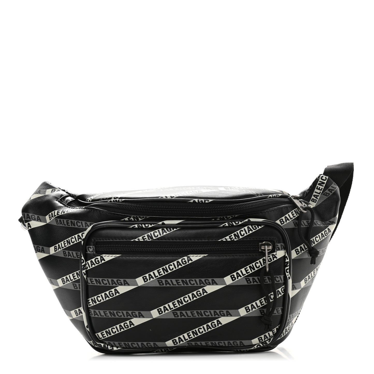 Smooth Calfskin Losange Monogram Explorer Belt Bag Black Grey