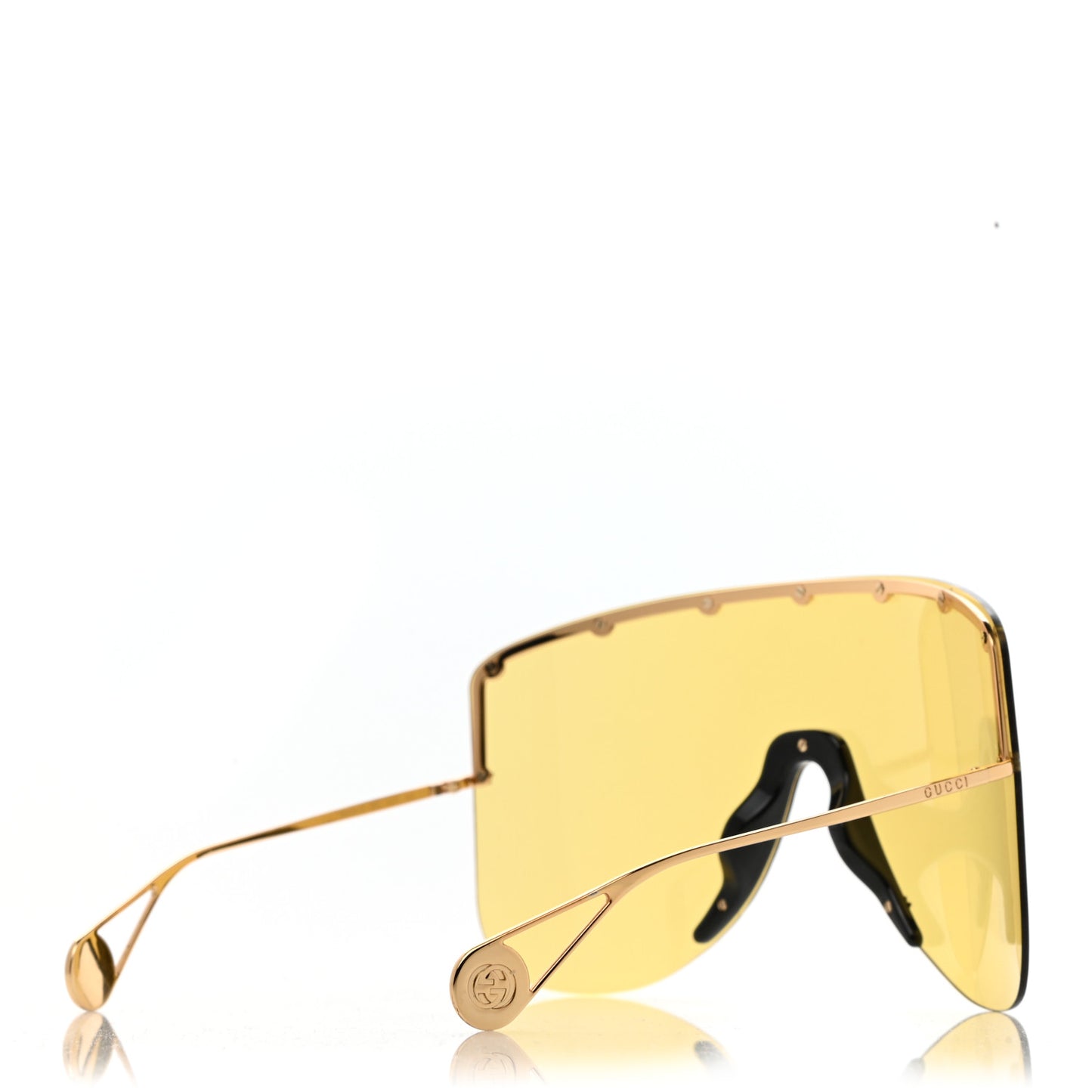 Star Studded Shield Sunglasses GG0541S Yellow