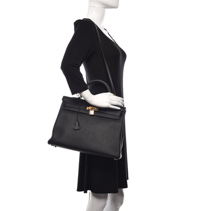 Hermes Togo Kelly Retourne 35 Black 2 of 11