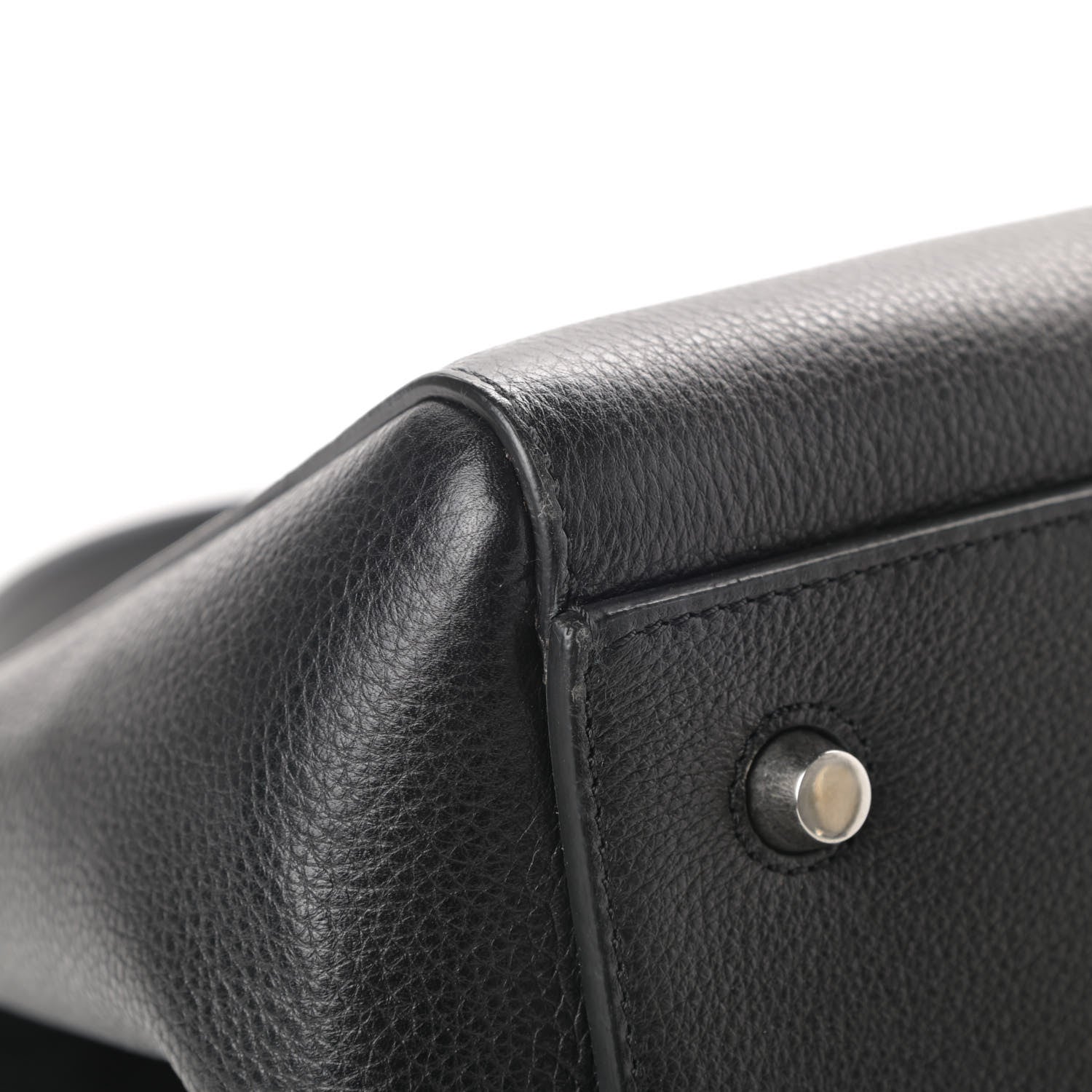 Celine Supple Calfskin Medium Edge Shoulder Bag Black 9 of 12
