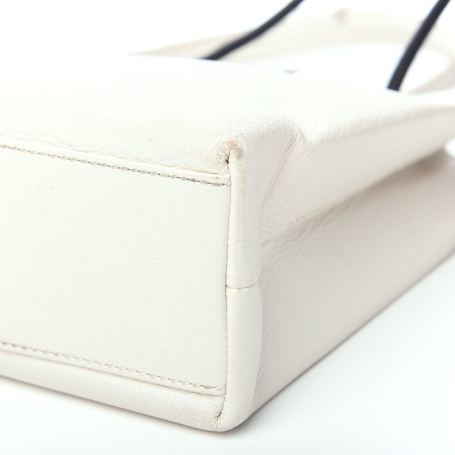 Balenciaga Calfskin Logo XXS Shopping Tote White 9 of 11