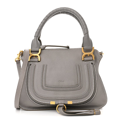 Chloe Calfskin Small Marcie Satchel Cashmere Grey 1 of 11