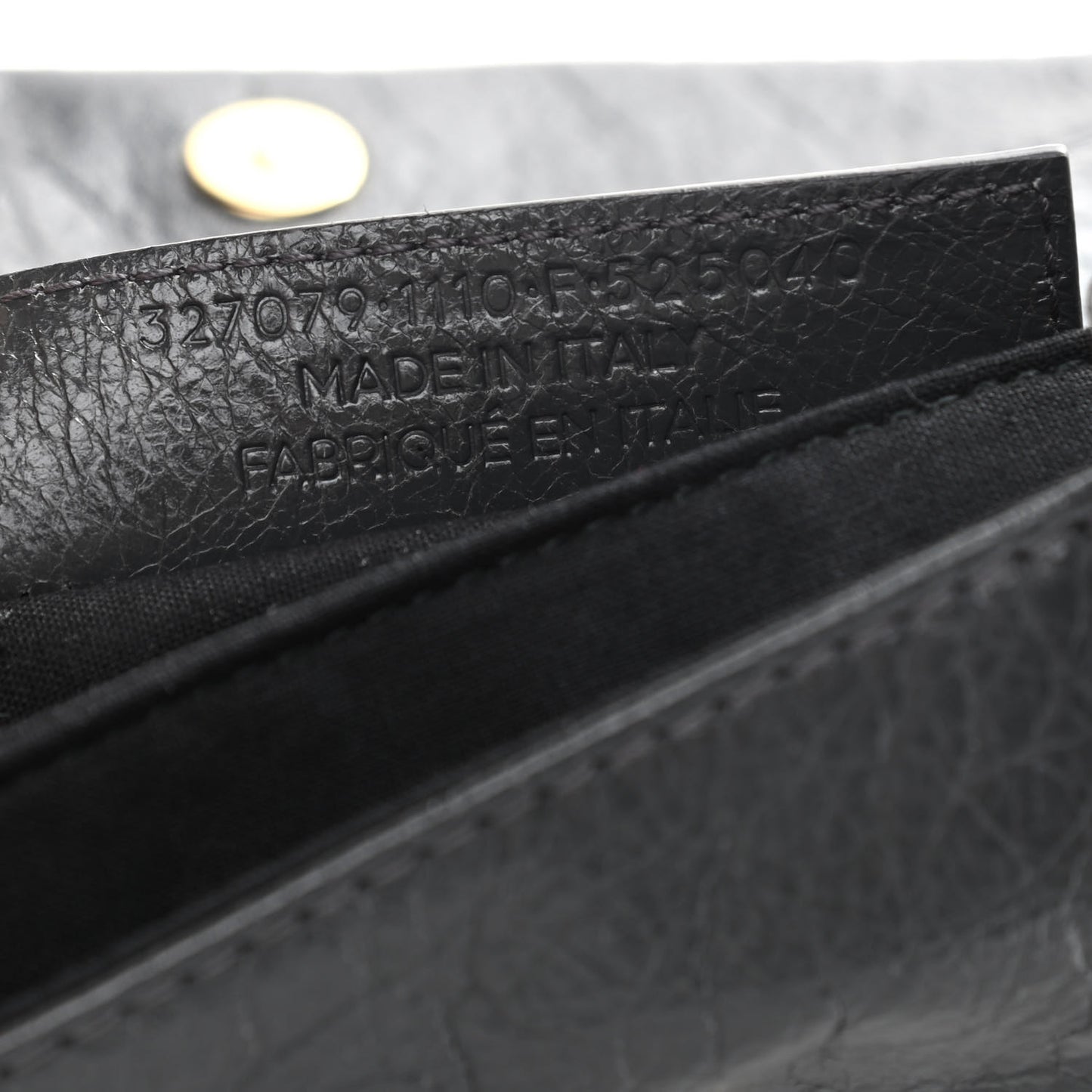 Agneau Giant 12 Gold Hardware Envelope Strap Clutch Gris Fossile