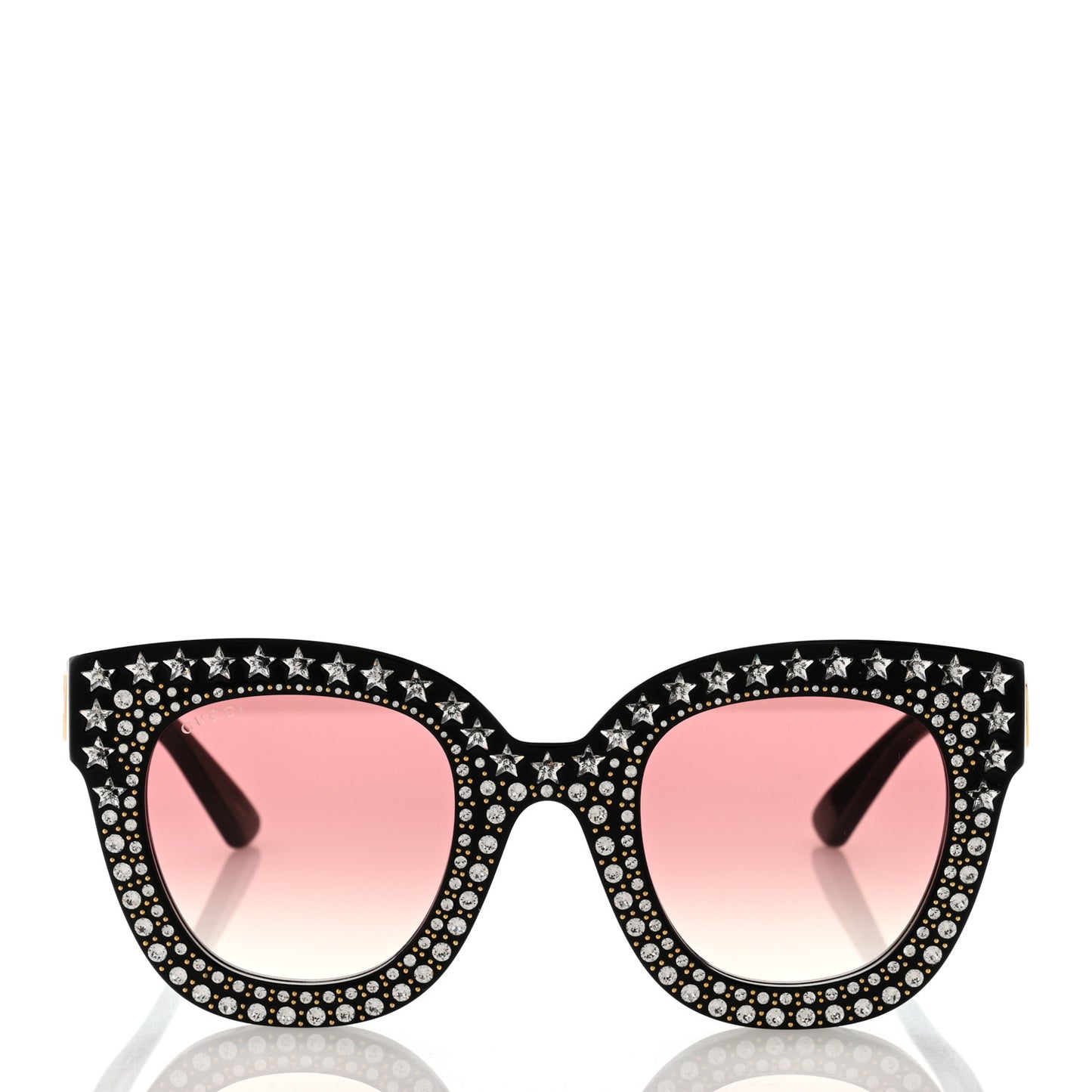 Acetate Stars Cat Eye Sunglasses GG0116S Black