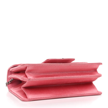 Alexander McQueen Satin Mini Insignia Flap Pink 3 of 4